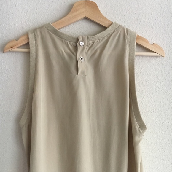 Giorgio Armani Tank Top Beige Silk Rayon - Picture 5 of 7